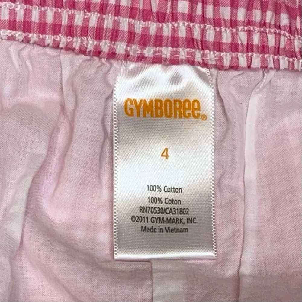 Gymboree Girl's Skirt Size 4 Layered Ruffles Cotton Fully Lined Pink and Green